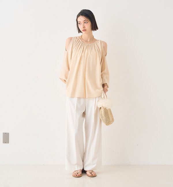 Rouge vif「【一部店舗限定】オープンショルダーブラウス」|シャツ・ブラウス|