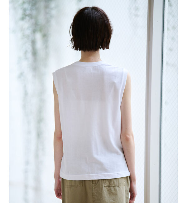 Rouge vif「【JEMORGAN/ジェーイーモーガン】カノコノースリーブカットソー/TCカノコ」|Tシャツ・カットソー|