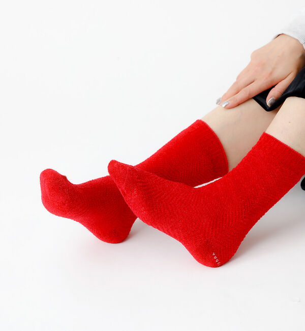 Rouge vif「【YUQRI/ユクリ】Fluffyherringbone/靴下/フェミニン/ロマ」|ソックス|