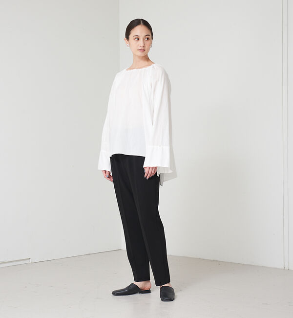 qualite「マルチネックギャザーブラウス」|シャツ・ブラウス|