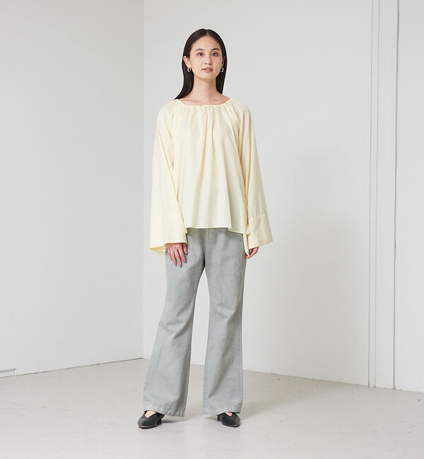 qualite「マルチネックギャザーブラウス」|シャツ・ブラウス|