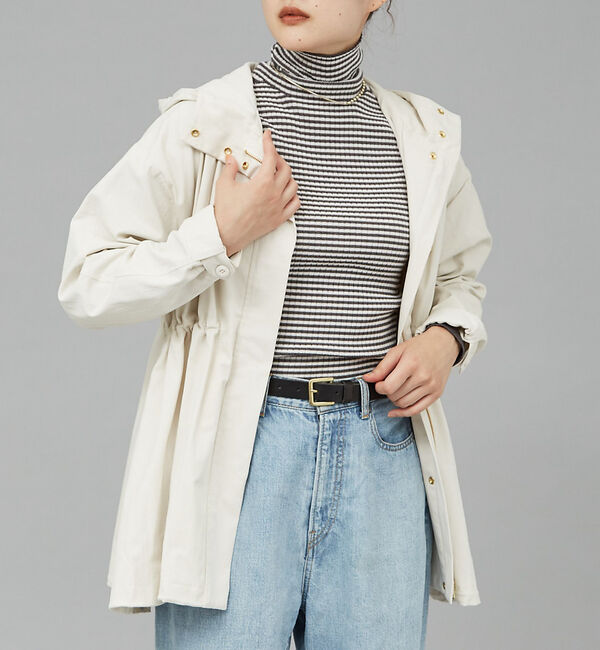 qualite「ドローストリングマウンテンパーカ」|パーカー|アイボリー