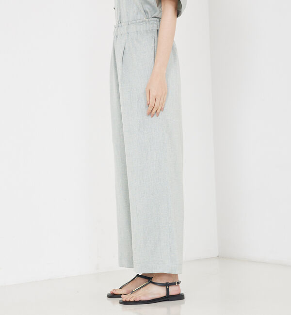 qualite「【セットアップ対応】リネンライクワイドイージーパンツ」|その他|