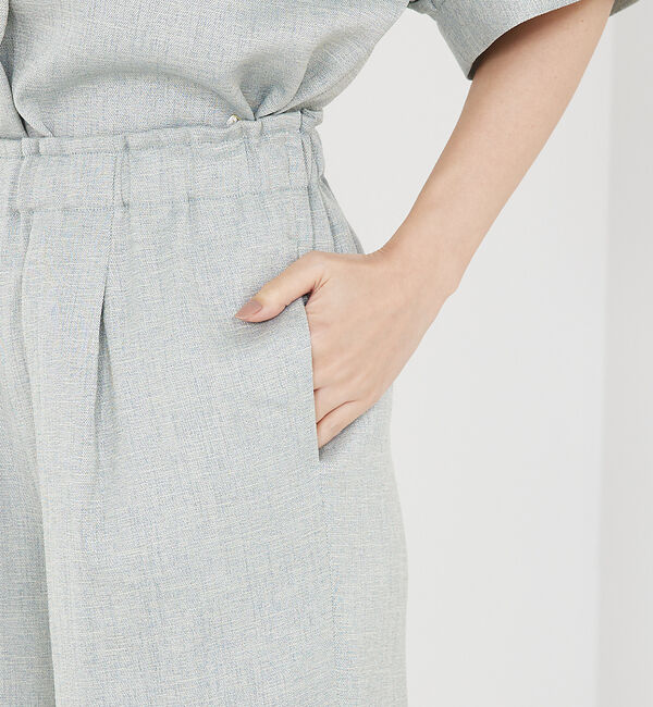 qualite「【セットアップ対応】リネンライクワイドイージーパンツ」|その他|
