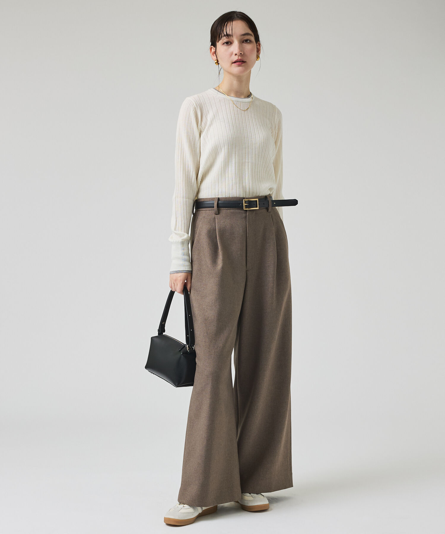 qualite「ラスト在庫入荷！今ある在庫のみ！【新色追加！25AW】アシメスヌードリブニット/」|ニット・セーター|