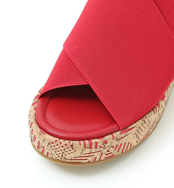 AU BANNISTER「【軽量】エラスティックベルトウェッジソールサンダル」|サンダル|