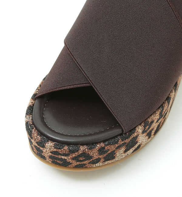 AU BANNISTER「【軽量】エラスティックベルトウェッジソールサンダル」|サンダル|