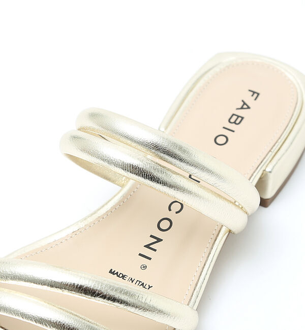 AU BANNISTER「●【別注】FABIO RUSCONI ラインフラットサンダル」|サンダル|