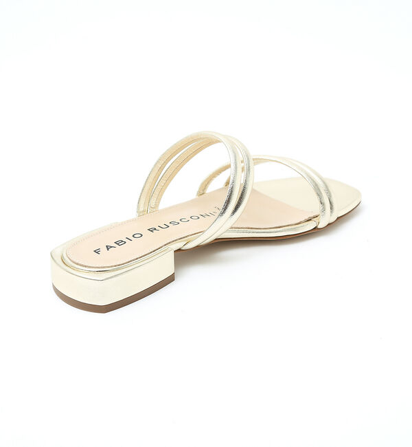AU BANNISTER「●【別注】FABIO RUSCONI ラインフラットサンダル」|サンダル|