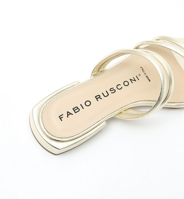 AU BANNISTER「●【別注】FABIO RUSCONI ラインフラットサンダル」|サンダル|