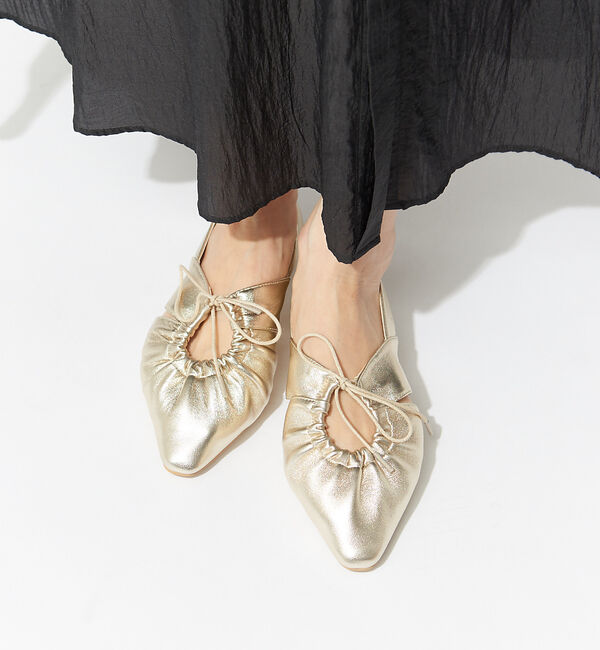 AU BANNISTER「ソフトレザーシャーリングバブーシュ」|その他|