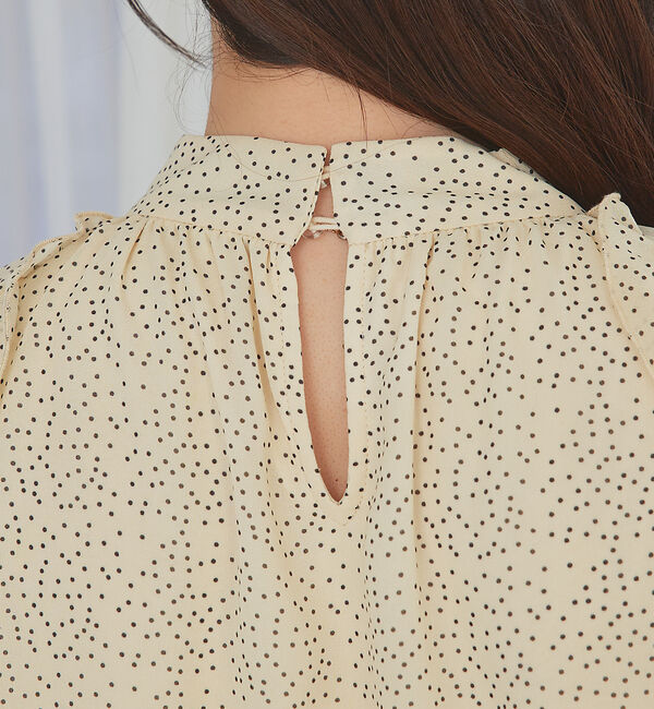 SELFIST「フリルスリーブハイネックブラウス」|シャツ・ブラウス|