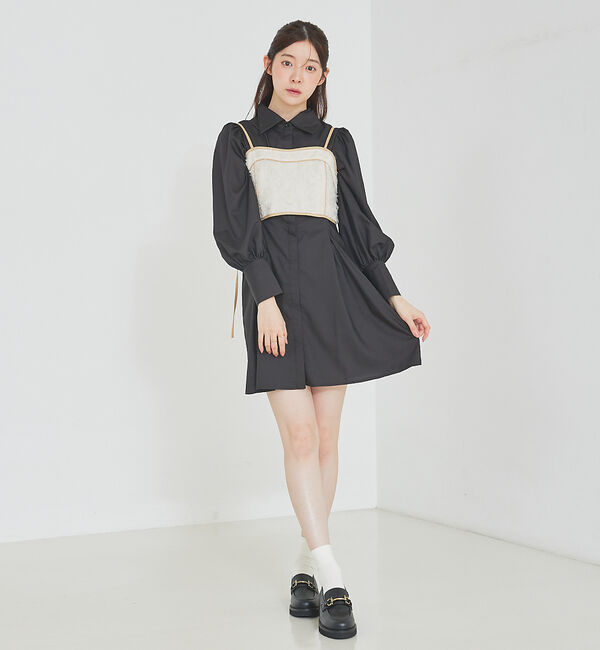 SELFIST「ウエストタックミニワンピース」|ワンピース|