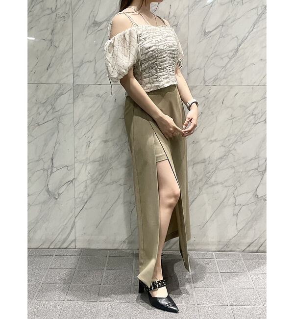 SELFIST「3WAYオフショルギャザーブラウス」|シャツ・ブラウス|