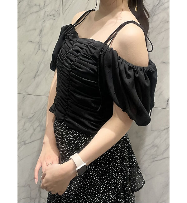 SELFIST「3WAYオフショルギャザーブラウス」|シャツ・ブラウス|