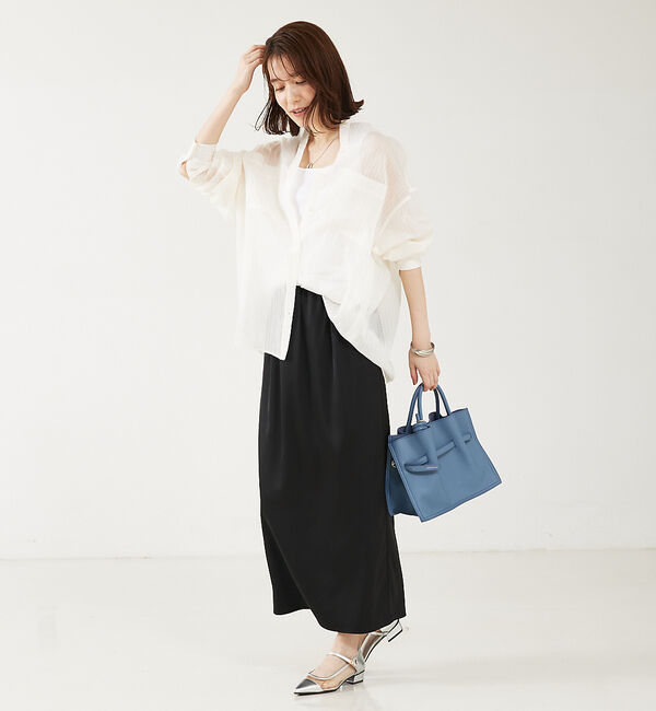 abahouse mavie「シアーオーバーシャツ」|シャツ・ブラウス|