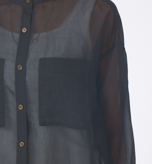 abahouse mavie「シアーオーバーシャツ」|シャツ・ブラウス|