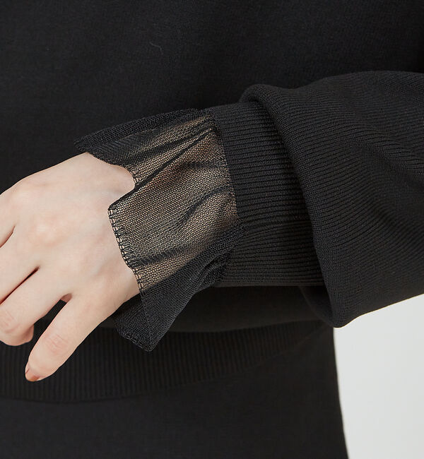 abahouse mavie「シアーフリルコンビニット」|ニット・セーター|