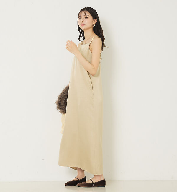 abahouse mavie「ダブルストラップキャミワンピース」|ワンピース|