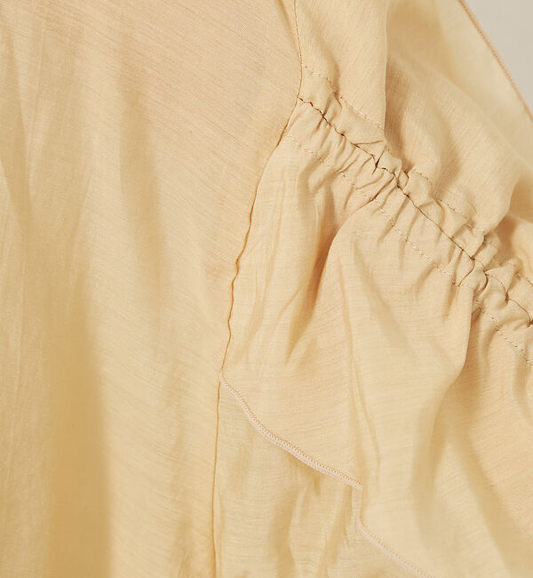 abahouse mavie「フリルギャザーシアーブラウス」|シャツ・ブラウス|