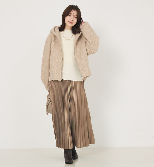 abahouse mavie「ブークレーフーディージャケット」|ブルゾン・スタジャン|