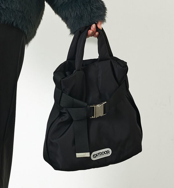 abahouse mavie「【OUTDOOR】２WAYベルトトート(S)」|ショルダー・メッセンジャー|ブラック