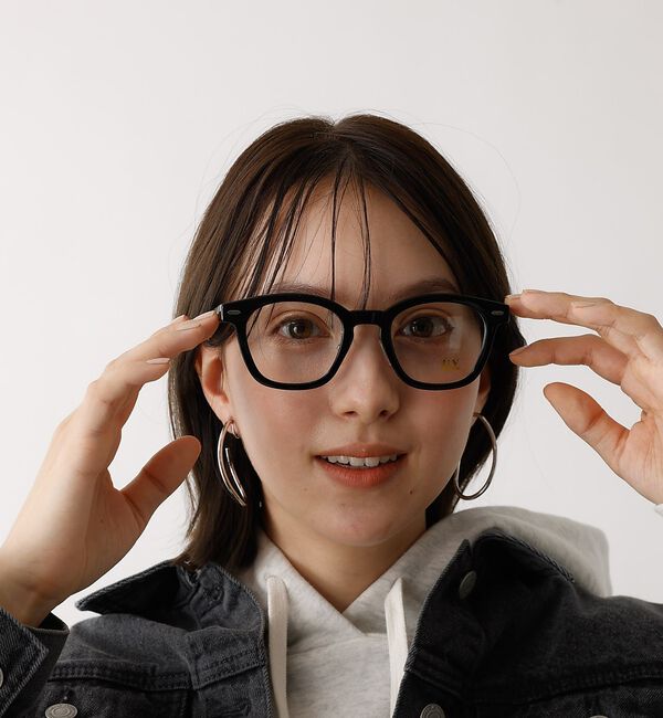 abahouse mavie「【UVカット】クリアレンズ伊達眼鏡」|メガネ|
