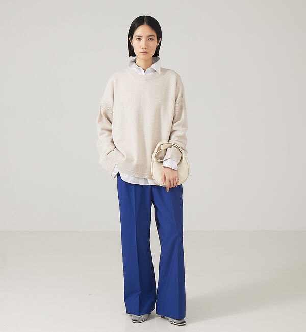 The Store by C' 「【NEHERA】ハイウエストワイドトラウザーズ」|スラックス|