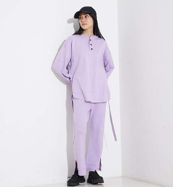 NOMINE「【展開店舗限定】ニットプルオーバー＆パンツセットアップ」|ニット・セーター|ラベンダー