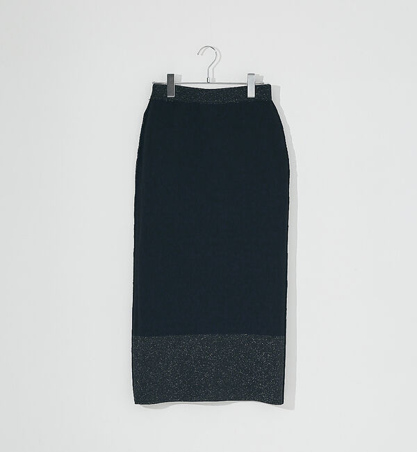 NOMINE「【上下2点セット/セットアップ対応】ラメプテーティングニットトップス＋ニットスカ」|スカート|