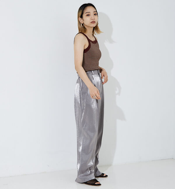 NOMINE「サテンパンツ」|スラックス|