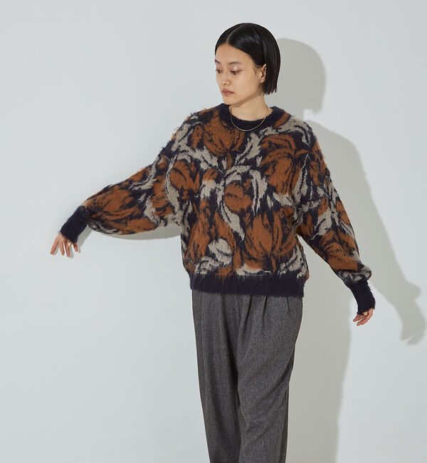 NOMINE「ボタニカル ジャガード ニット」|ニット・セーター|