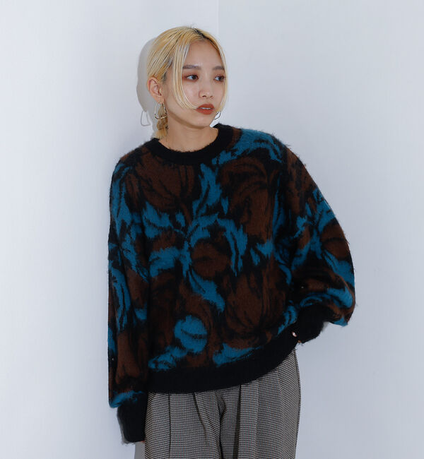 NOMINE「ボタニカル ジャガード ニット」|ニット・セーター|