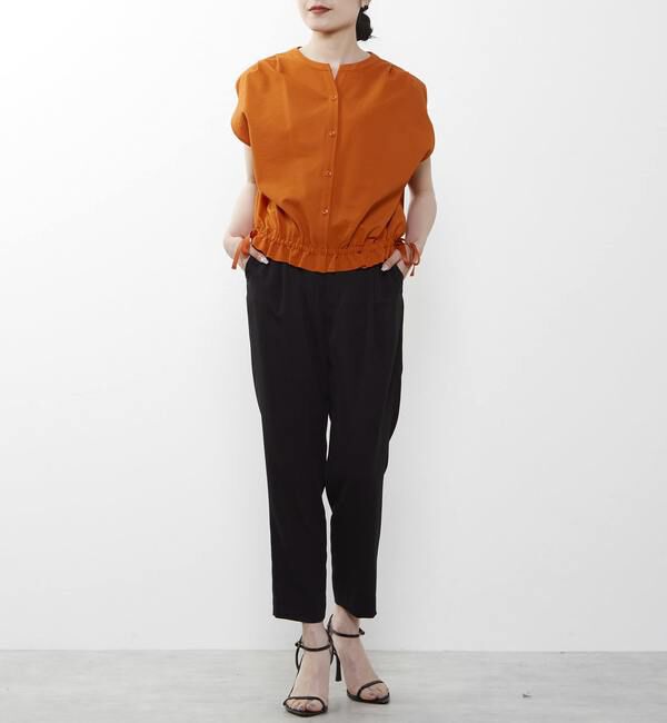 TIARA「ハイウエストテーパードパンツ」|スラックス|