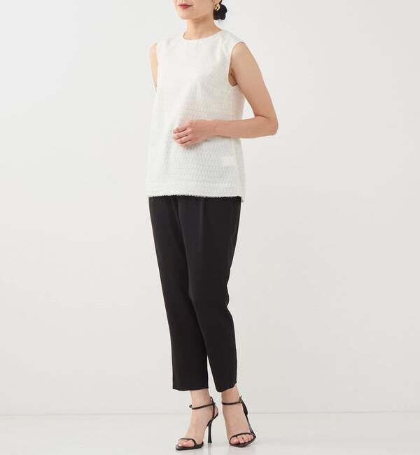 TIARA「チドリジャカードノースリーブトップス」|シャツ・ブラウス|