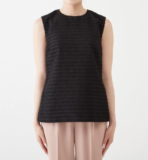 TIARA「チドリジャカードノースリーブトップス」|シャツ・ブラウス|