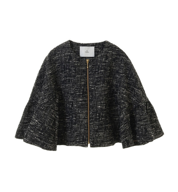 TIARA「ベルスリーブジャガードジャケット」|テーラードジャケット|