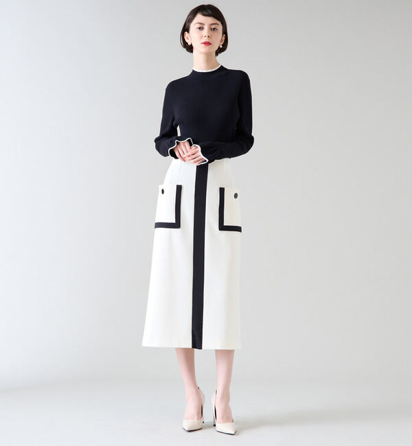 TIARA「バイカラータイトスカート」|スカート|