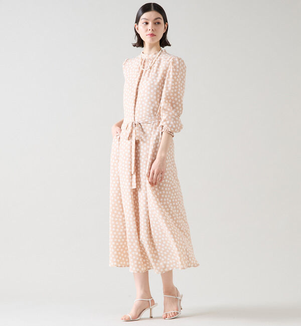 TIARA「ランダムスクエアプリントワンピース」|ワンピース|