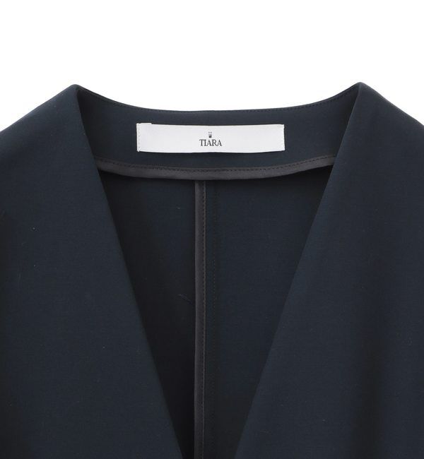 TIARA「パフスリーブジャケット」|ノーカラージャケット|