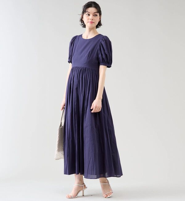 TIARA「【MARIHA/マリハ】夏のレディのパフスリーブドレス」|ワンピース|