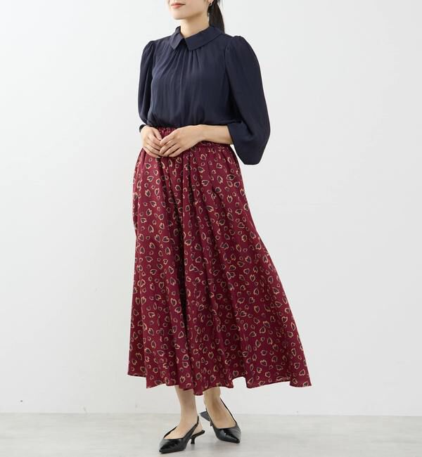 TIARA「タックカラー付ブラウス」|シャツ・ブラウス|