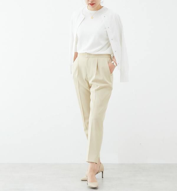 Liesse「ドライツイル タックストレートパンツ」|その他|