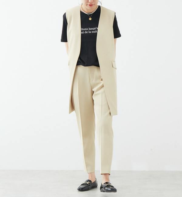 Liesse「ドライツイル タックストレートパンツ」|その他|