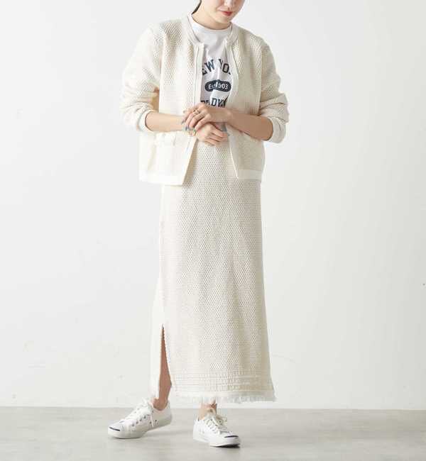 Liesse「ニットツイードスカート」|スカート|