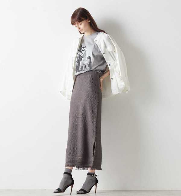 Liesse「ニットツイードスカート」|スカート|