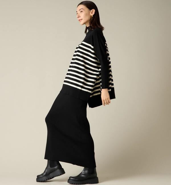 Liesse「ハイネックワイドニット（セットアップ対応）」|ニット・セーター|