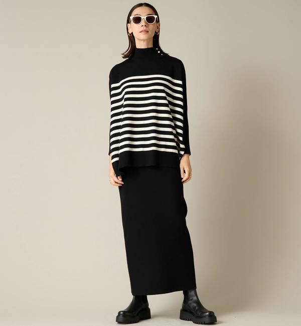 Liesse「ハイネックワイドニット（セットアップ対応）」|ニット・セーター|