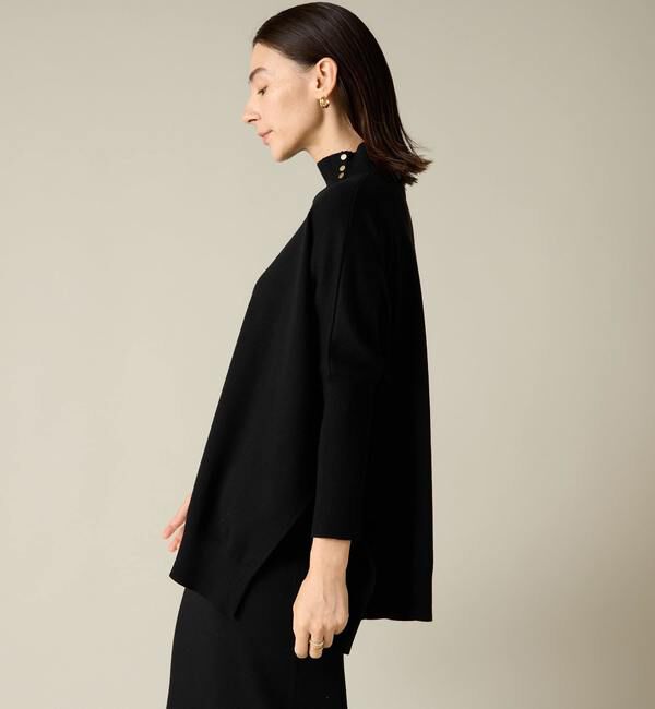 Liesse「ハイネックワイドニット（セットアップ対応）」|ニット・セーター|