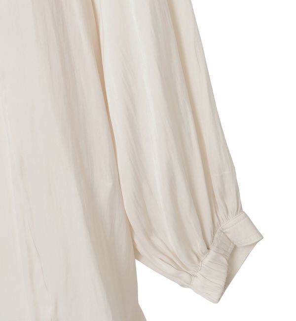 Liesse「ボウタイ付きギャザーブラウス」|シャツ・ブラウス|